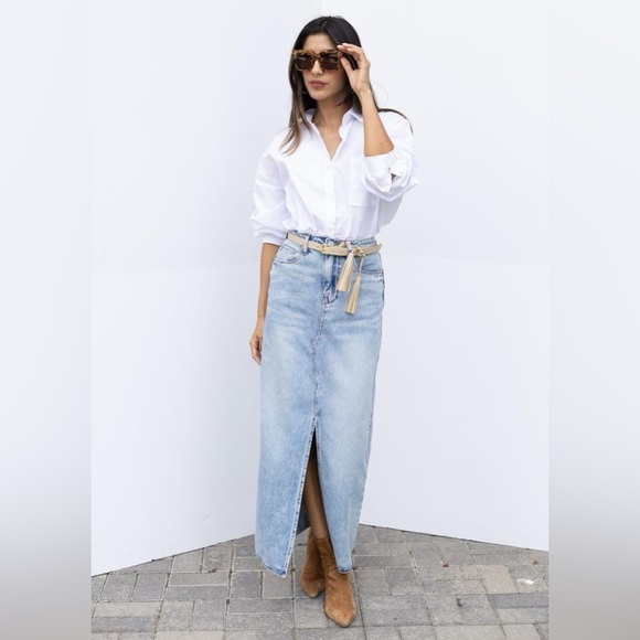 BlankNYC In My Mind Denim Modi Skirt Sz 30 - Picture 1 of 5